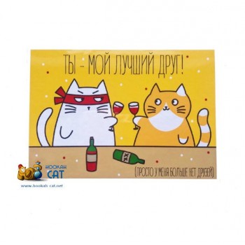 Открытка КОТКА - Ты Мой Лучший Друг - купить в Москве с доставкой по России Открытка КОТКА - Ты Мой Лучший Друг - купить в Москве с доставкой по России